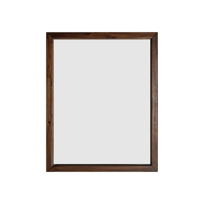 Modrest Fields Modern Walnut Acacia Mirror Walnut Mirror 82594 VGWD-VGD3-MIR-WAL
