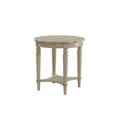 ACME Fordon Antique White End Table Model 82922