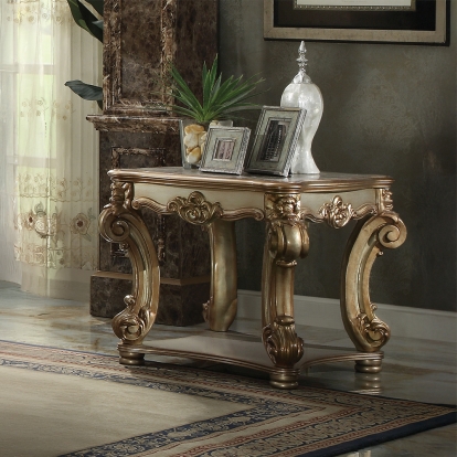 ACME Vendome Gold Patina End Table Model 83001