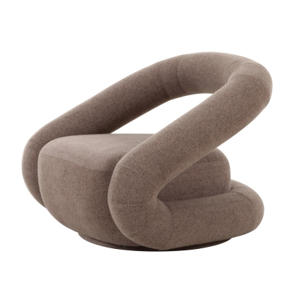 Divani Casa Tony Modern Brown Fabric Swivel Accent Chair Brown Accent Chair 83028|83028A VGOD-ZW-24074-G1002-5