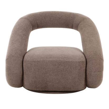 Divani Casa Tony Modern Brown Fabric Swivel Accent Chair Brown Accent Chair 83028|83028A VGOD-ZW-24074-G1002-5