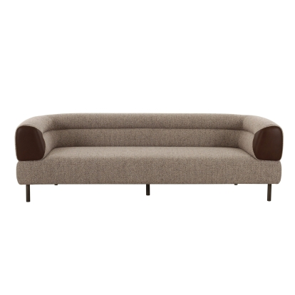 Divani Casa Plume Modern Brown Fabric Sofa Brown Sofa 83029 VGOD-ZW-24014-NH30173-5