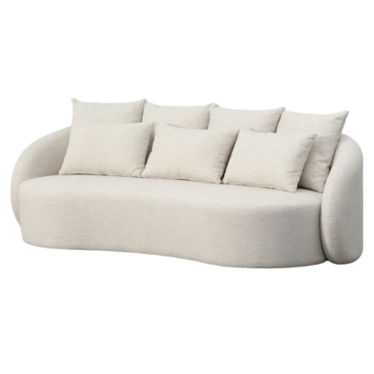 Renava Tabarca Outdoor Beige Fabric 3 Seat Sofa Beige Outdoor Seating 83127 VGVK-F017-2U-V1-BGE