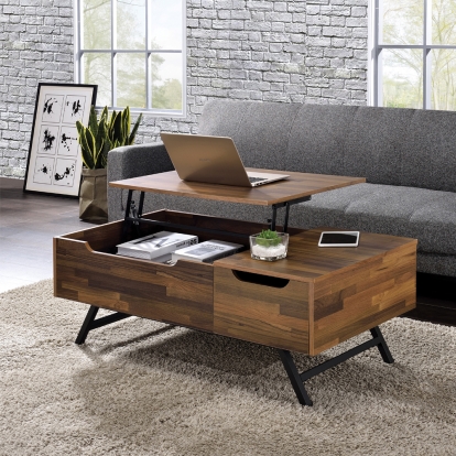 ACME Throm Walnut Coffee Table with Lift Top Model 83145
