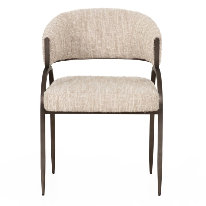 Modrest Kobe Modern Beige Fabric Dining Chair Beige Dining Chair 83145 VGOD-ZW-24068-BGE
