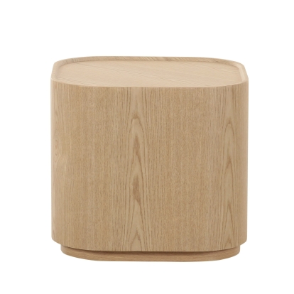 Modrest Quillen Modern Natural Ash Square End Table Oak End Table 83155 VGOD-LZ-408E