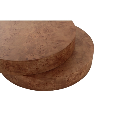 Modrest Ely Modern Faux Burl Coffee Table Brown Coffee Table 83159 VGOD-LZ-218C