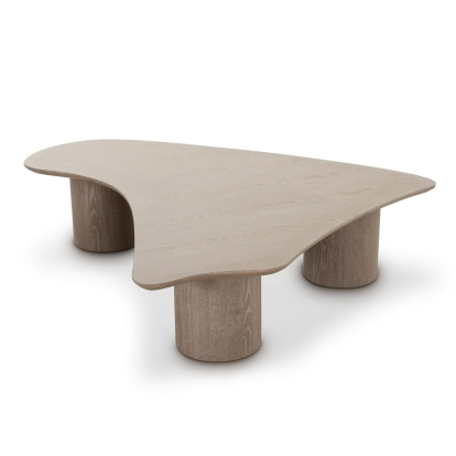 Modrest Connie Modern White Oak L-Shape Coffee Table Oak Coffee Table 83161 VGOD-LZ-370C-B