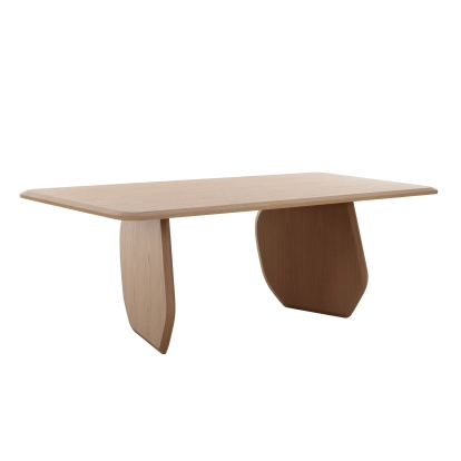Modrest Prado Modern White Oak Dining Table Oak Dining Table 83164 VGOD-LZ-403DT