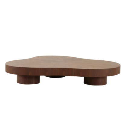 Modrest Larch Modern Walnut Free Form Coffee Table Walnut Coffee Table 83166 VGOD-LZ-339C-A