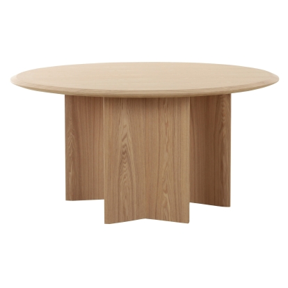 Modrest Masuda Modern Natural Ash Round Dining Table Oak Dining Table 83172 VGOD-LZ-398DT-R