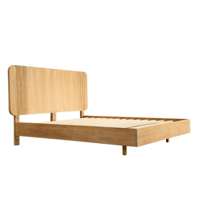LA Furniture Eastern King Jacobson Modern Natural Acacia Bed VGWD-LYO-BED-EK Contemporary Style by Vig Furnitrue Number 83183 Catch Home Goods