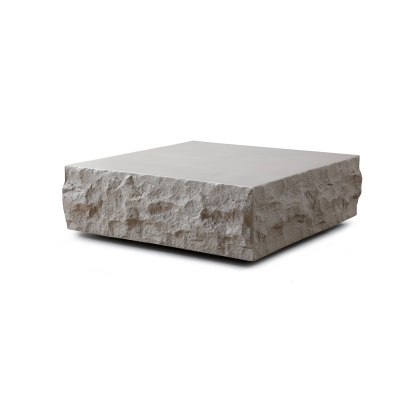 Modrest Quarry Modern Beige Square Coffee Table Beige Coffee Table 83296 VGVC-CT111-BGE
