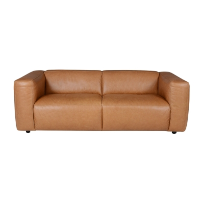Divani Casa Atka Modern Brown Leather Sofa Brown Sofa 83351 VGMB-MB-2361-BRN