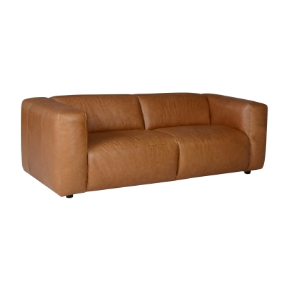 Divani Casa Atka Modern Brown Leather Sofa Brown Sofa 83351 VGMB-MB-2361-BRN