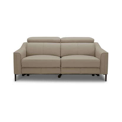 Divani Casa Eden Modern Taupe Leather Sofa With 2 Recliners Taupe Sofa 83370 VGKV-KM.5012-SOFA-SAND