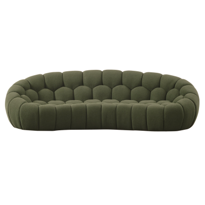 LA Furniture Yolonda Modern Curved Green Fabric Sofa VGEV2126C-SOFA-C-13 Contemporary Style by Vig Furnitrue Number 83407 Catch Home Goods