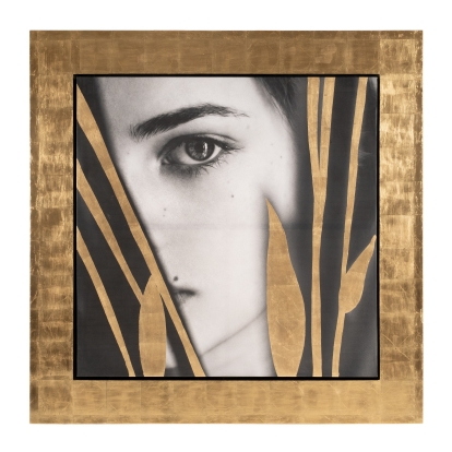 Modrest Kubia Modern Gold 71" x 71" Painting Painting 83476 VGVA-CO21577