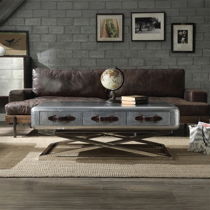 ACME Brancaster Aluminum Coffee Table Model 83555