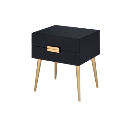 ACME Denvor Black & Gold End Table Model 84495
