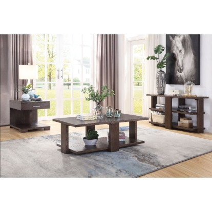 ACME Niamey Walnut Coffee Table Model 84850