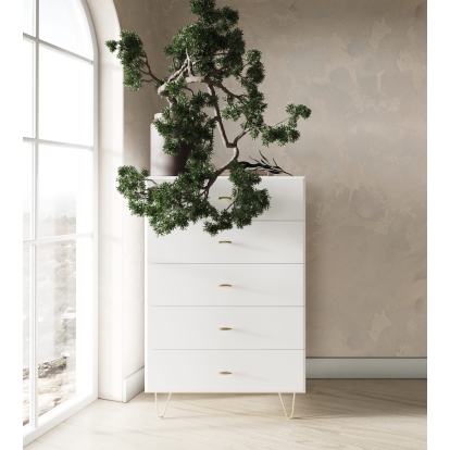 LA Furniture Bryan Modern White Chest VGMABR-82-WHT-CHS Contemporary Style by Vig Furnitrue Number 76325 Catch Home Goods