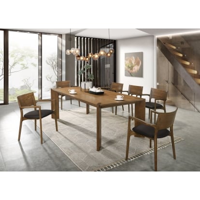 LA Furniture Edelman Mid-Century Modern Walnut Dining Table VGMA-MIT-5411-WAL Contemporary Style by Vig Furnitrue Number 85579 Catch Home Goods