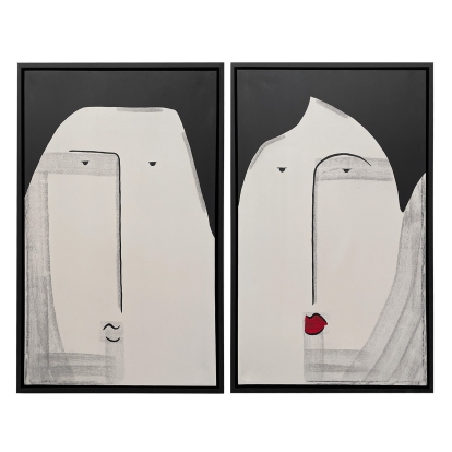 LA Furniture Tesma Modern Painting Set of 2 VGVA-CO24562 Contemporary Style by Vig Furnitrue Number 85786 Catch Home Goods