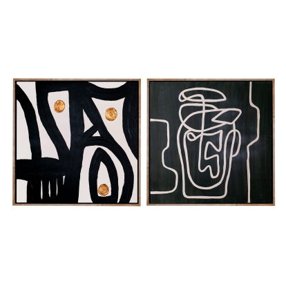 LA Furniture Burste Modern Painting Set of 2 VGVA-CO22595 Contemporary Style by Vig Furnitrue Number 85788 Catch Home Goods