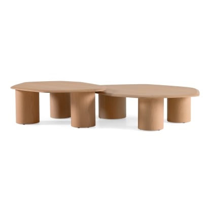 LA Furniture Seymour Modern White Oak Coffee Table Set VGOD-LZ-403C-SET Contemporary Style by Vig Furnitrue Number 85825 Catch Home Goods