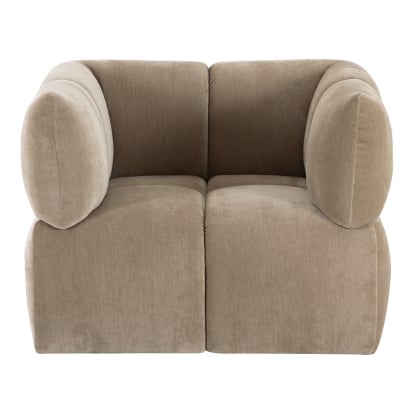 LA Furniture Marisol Modern Taupe Fabric Swivel Accent Chair VGOD-ZW-25038-CHR-TPE Contemporary Style by Vig Furnitrue Number 85900 Catch Home Goods