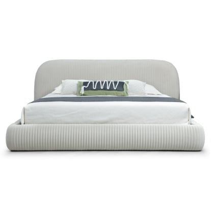 LA Furniture Queen Hortman Modern Off-White Fabric Bed VGVC-BD2503-BED-Q Contemporary Style by Vig Furnitrue Number 85902 Catch Home Goods