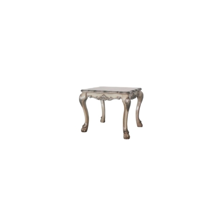 ACME Dresden Vintage Bone White End Table Model 88172