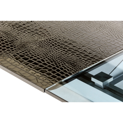 A&X Stratton Modern Black Extendable Dining Table Black Dining Table 11536 VGUN8930