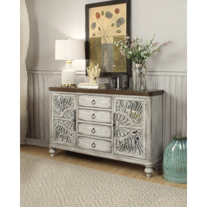 ACME Vermont Antique White Console Table Model 90288
