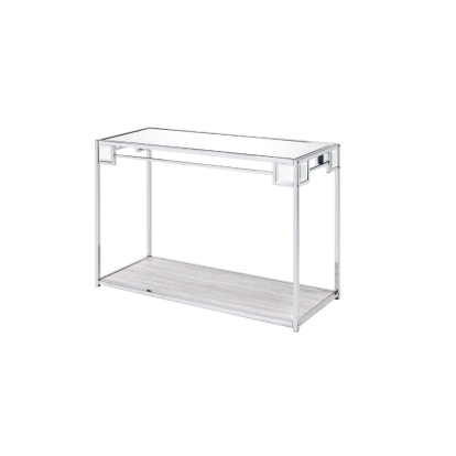 ACME Asbury Mirrored Chrome Console Table Model 90308