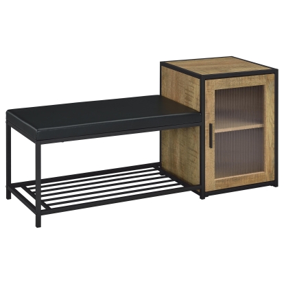 Coaster Martino Rustic Mango Shoe Bench Model 910224