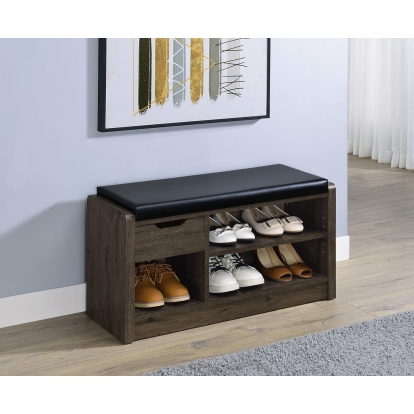 Coaster Arrington Transitional Smoked Oak Storage Bench Model 910321