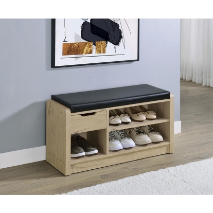 Coaster Arrington Transitional White Oak Storage Bench Model 910322