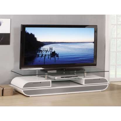 ACME Lainey White & Gray TV Stand Model 91142