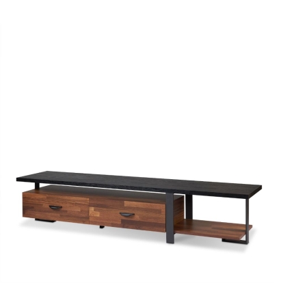 ACME Elling Walnut & Black TV Stand Model 91235