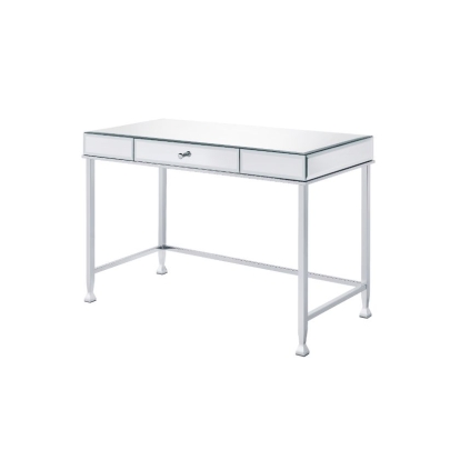 ACME Canine Mirrored and Chrome Writing Desk Model 92975