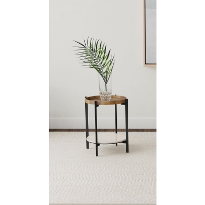 Coaster Adhvik Farmhouse White End Table Model 931218