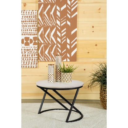 Coaster Miguel Contemporary White Coffee Table Model 931227