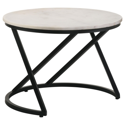 Coaster Miguel Contemporary White Coffee Table Model 931227