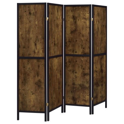 Coaster Deepika Farmhouse Rustic Nutmeg Room Divider Model 961413