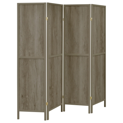 Coaster Deepika Farmhouse Grey Driftwood Room Divider Model 961415