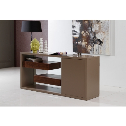 LA Furniture Levi Contemporary Buffet with Floating Shelves VGGU970BU Contemporary Style by Vig Furnitrue Number 15319 Catch Home Goods