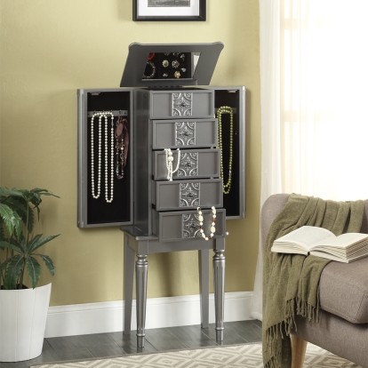 ACME Tammy Silver Jewelry Armoire Model 97168