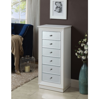 ACME Talor White Jewelry Armoire Model 97171